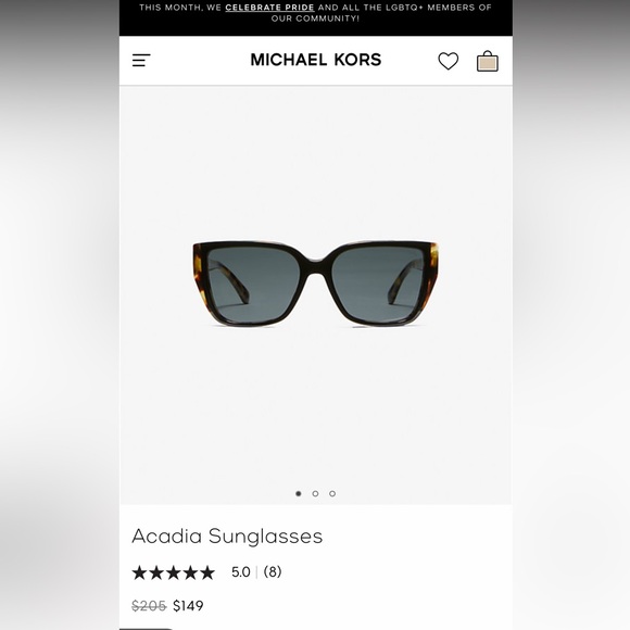 Michael Kors Acadia Bi-layer Sunglasses - Picture 10 of 10